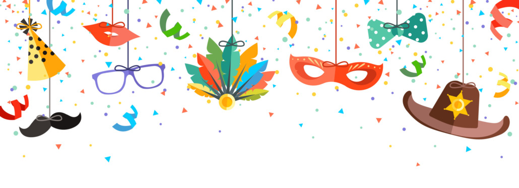 bunter Faschingshintergrund - colorful carnival background