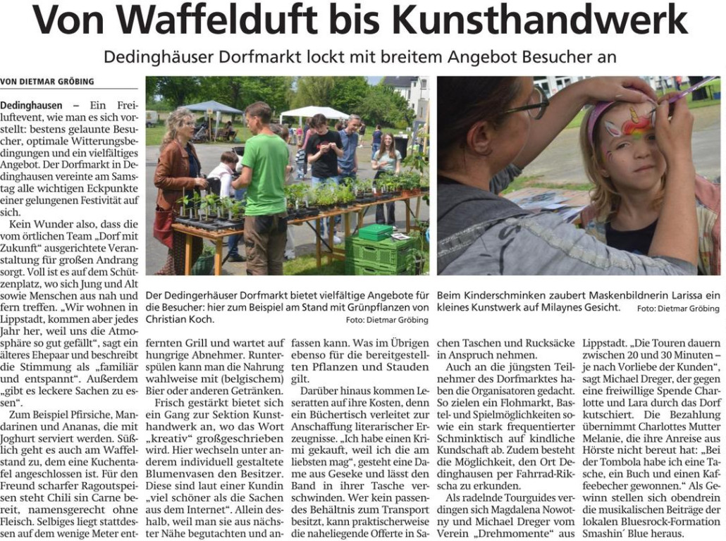 Pressespiegel Dorfmarkt 2026